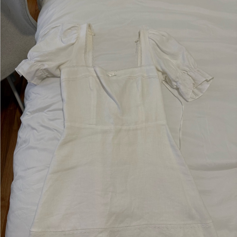 Reformation White Mini Dress